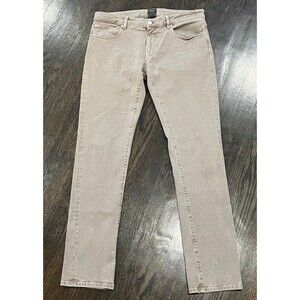 PT05 Jeans Men’s 34x33 Soul New Slim Fit Pocket Casual Preppy Taupe Beige Denim